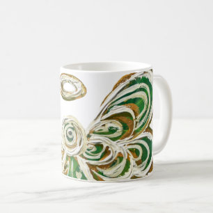 Green Guardian Angel Art Custom Coffee Tasse Cups