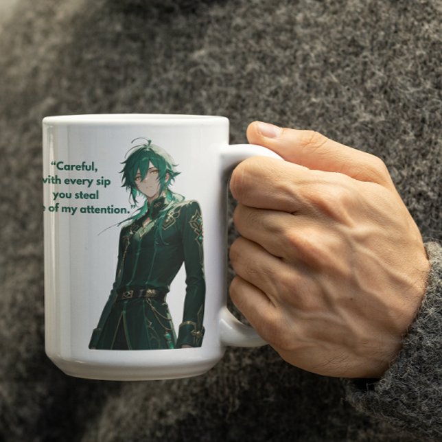 Green Hair Royal Anime Typ Kaffeetasse (Von Creator hochgeladen)