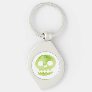 Green Halloween Skull Large Totbeutel Notebook Soc Schlüsselanhänger