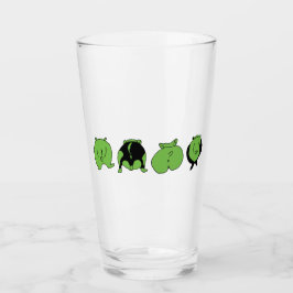 Green Hamster Hintern Glas