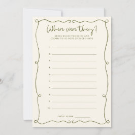 Green Hand Hand-Drawn Où étaient-ils la carte de j