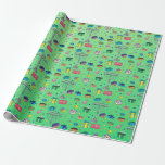 Green Hanukkah Pattern Geschenkpapier<br><div class="desc">Green Hanukkah Musterpapier</div>