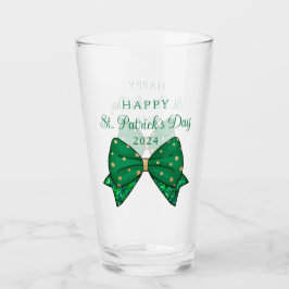 Green Happy St. Patrick's Day 2024 Glas