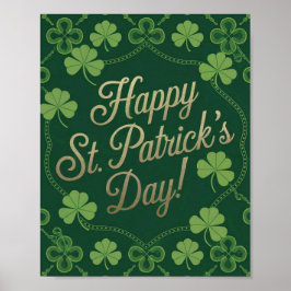 Green Happy St. Patrick's Day Poster