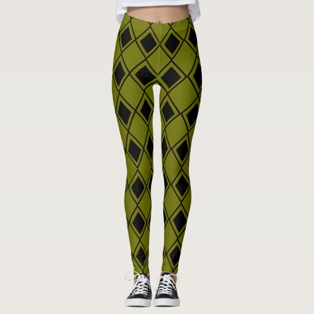 Green Harlequin Leggings (Vorderseite)
