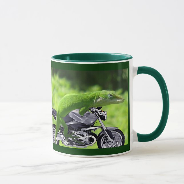 Green Hawaiian Gecko Rider Tasse (Rechts)