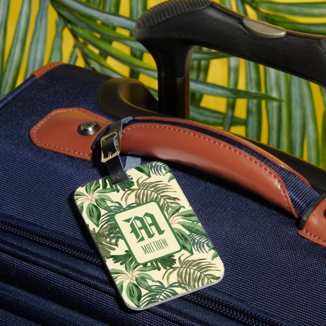 Green Hawaiian Masculine Gepäckanhänger (Vorderseite Insitu 1)