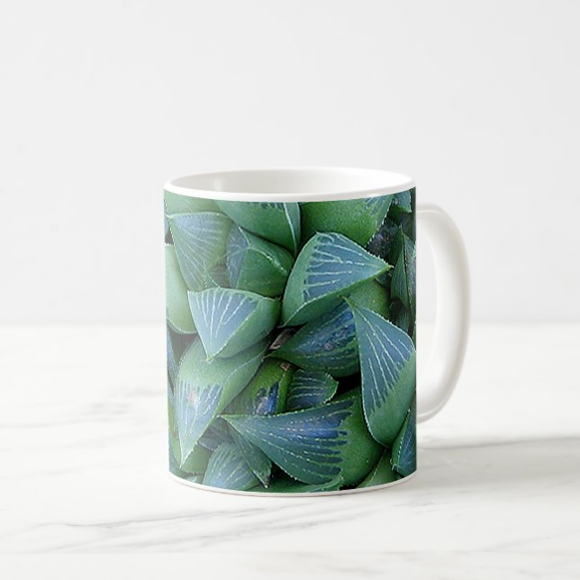 Green Haworth Succulent Plante Gardener Mug (Devant droit)