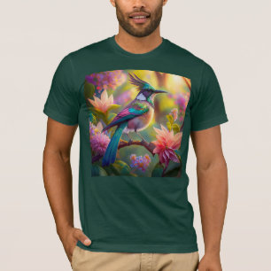 Green Headed Jay Fantasy Bird T-Shirt