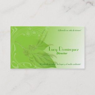 Green Health Business Card Visitenkarte
