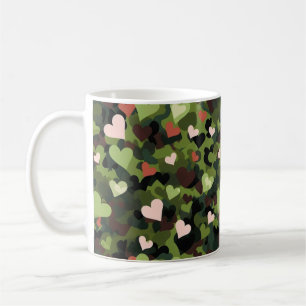Green Heart Camouflage Kaffeetasse