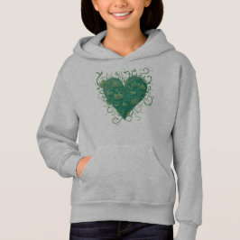 Green Heart Inside Hoodie
