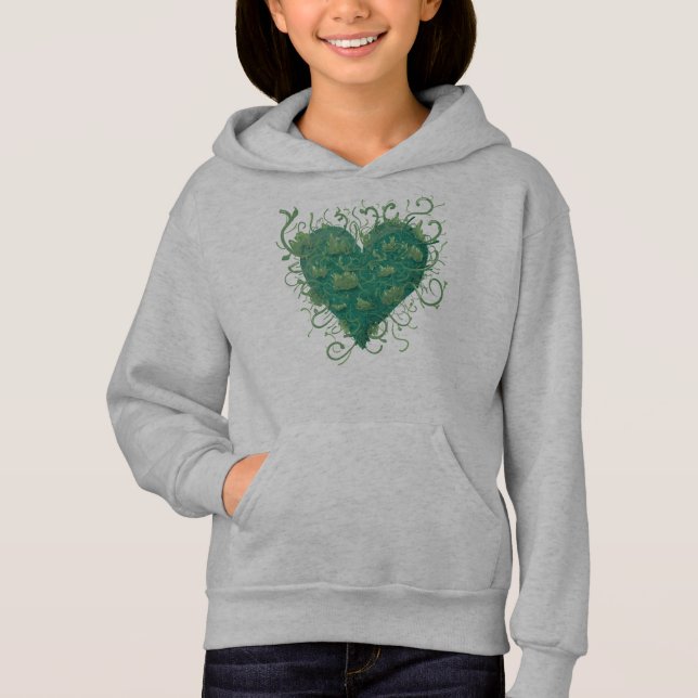 Green Heart Inside Hoodie (Vorderseite)