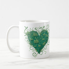 Green Heart Inside Kaffeetasse