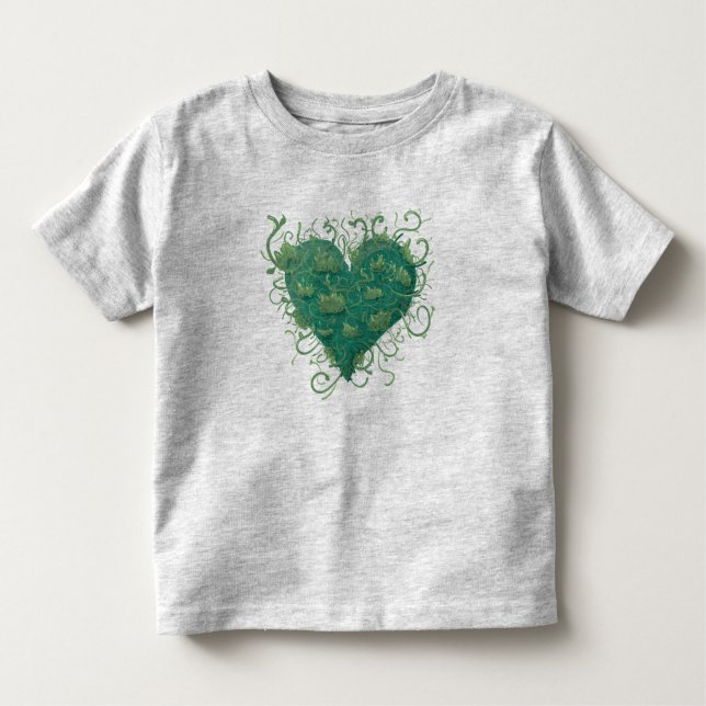 Green Heart Inside Kleinkind T-shirt (Vorderseite)