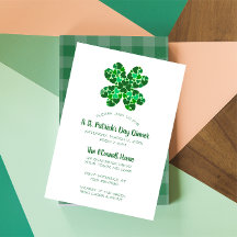 Green Hearts Kleeblatt St Patricks Day Party