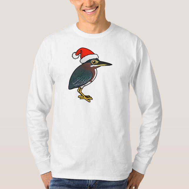 Green Heron Santa T-Shirt (Vorderseite)