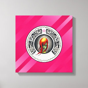 Green Hexe Leinwanddruck