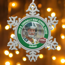 Green High School Football Foto Custom