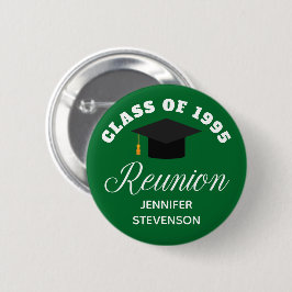 Green High School Wiedersehen Personalisiert Name Button