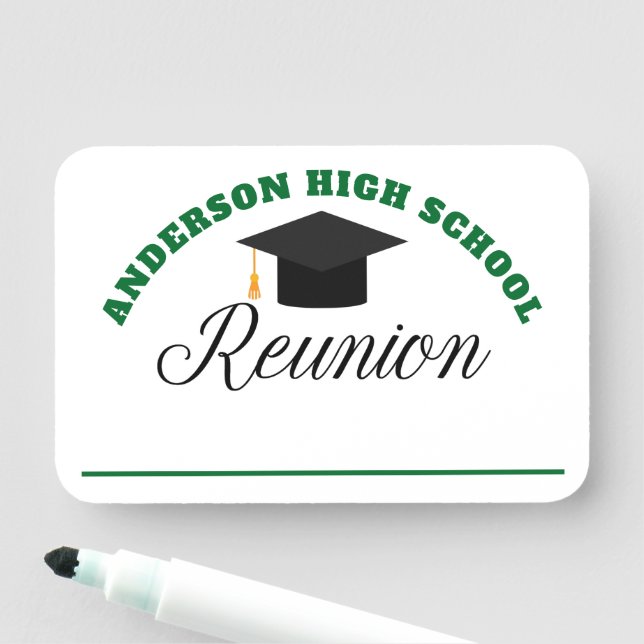 Green High School Wiedersehen Personalisiert Name  Namensschild (Beispiel)