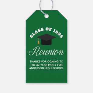Green High School Wiedersehen Personalisiert Party Geschenkanhänger