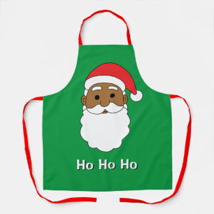 Green Ho Ho Ho Afrikanisch-Amerikanischer Weihnach Schürze