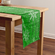 Green Holiday Snowflakes