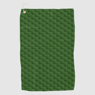 Green Holly Leaf Golfhandtuch