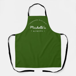 Green Homemade mit Liebe Custom Your Kitchen Schür Schürze