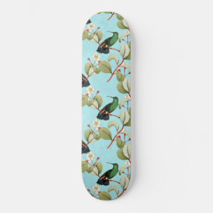 Green Hummingbird Branchen Spring Vibes Colibri Skateboard