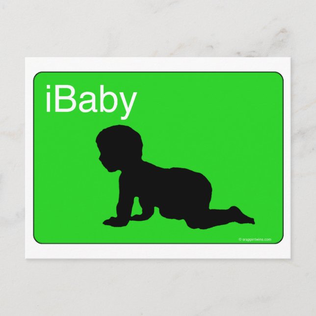Green iBaby Postkarte (Vorderseite)