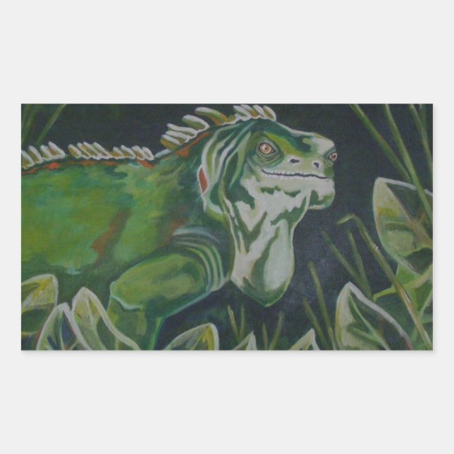 Green Iguana Lizard Reptile Sticker (Vorderseite)
