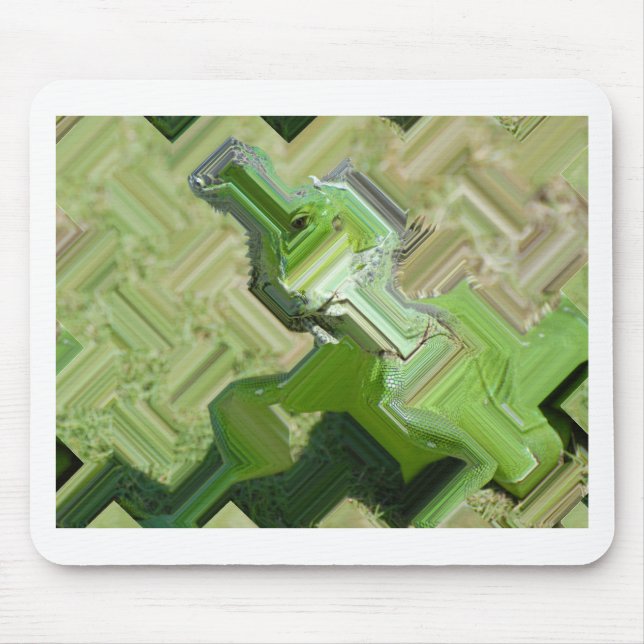 Green Iguana Mousepad (Vorne)