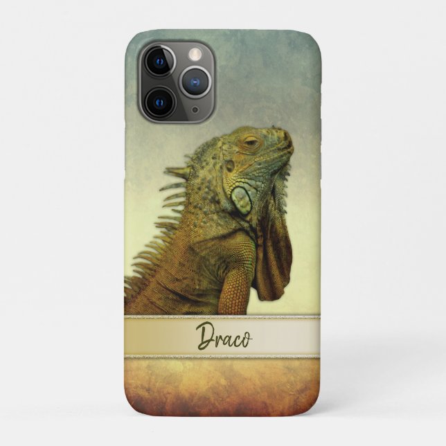 Green Iguana Personalisierbarkeit Case-Mate iPhone Hülle (Rückseite)