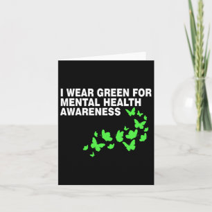 Green im Mai Mental Health Awareness Month Gr Karte
