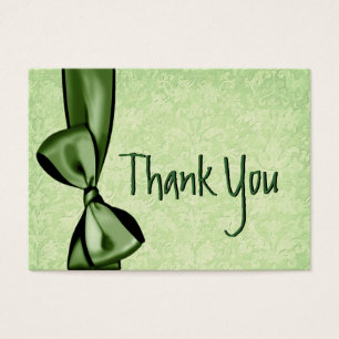 GREEN Imitate Bow and Damask Wedding Danke
