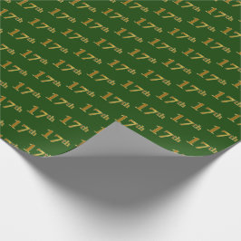 Green, Imitate Gold 17. (siebzehnte) Veranstaltung Geschenkpapier