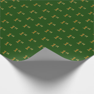 Green, Imitate Gold 1. (Erste) Veranstaltung Geschenkpapier