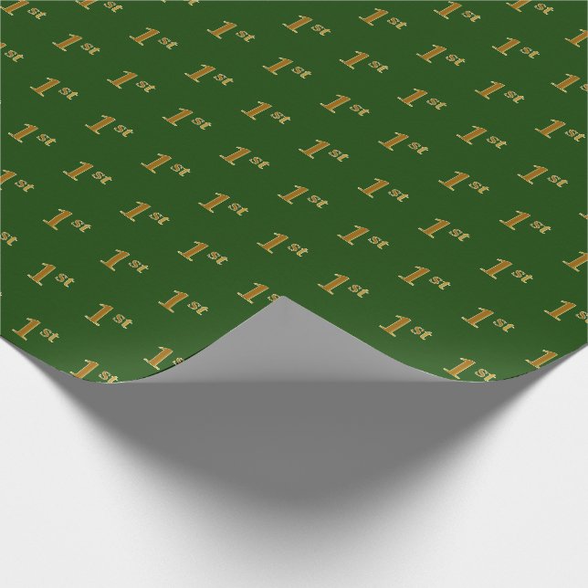 Green, Imitate Gold 1. (Erste) Veranstaltung Geschenkpapier (Ecke)
