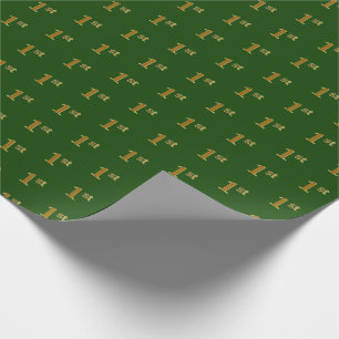 Green, Imitate Gold 1. (First) Event Wrapping Pape Geschenkpapier