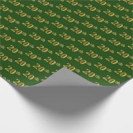 Green, Imitate Gold 20. (Zwanzigste) Veranstaltung Geschenkpapier