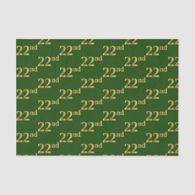 Green, Imitate Gold 22. (22.) Veranstaltung Seidenpapier (Vorderseite)