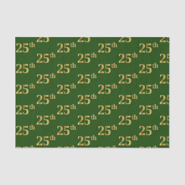 Green, Imitate Gold 25. (25.) Veranstaltung Seidenpapier (Vorderseite)