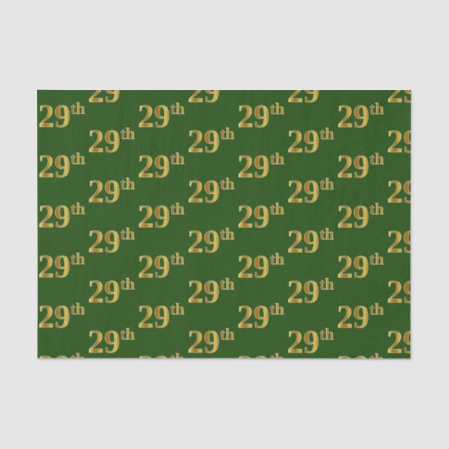 Green, Imitate Gold 29. (29.) Veranstaltung Seidenpapier (Vorderseite)