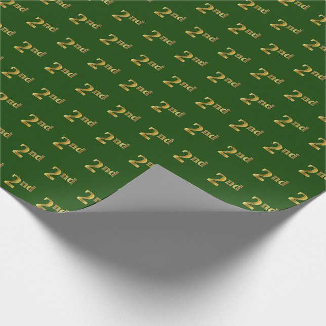 Green, Imitate Gold 2. (2.) Veranstaltung Geschenkpapier (Ecke)