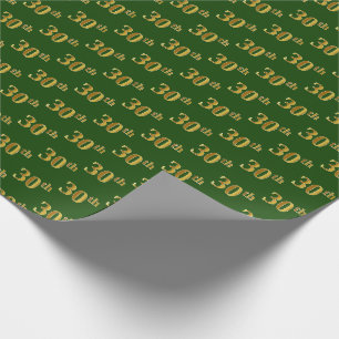 Green, Imitate Gold 30. (30.) Veranstaltung Geschenkpapier