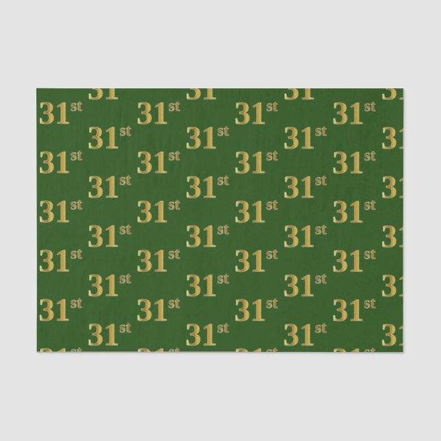 Green, Imitate Gold 31. (31.) Event Seidenpapier (Vorderseite)