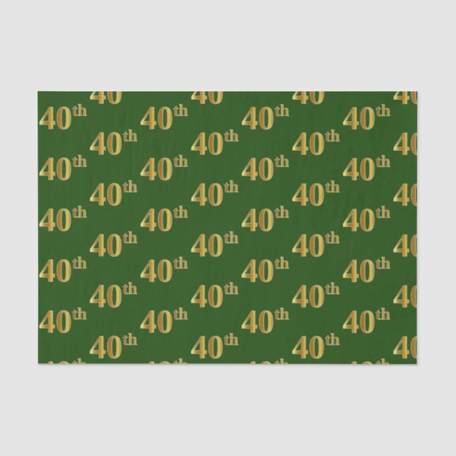 Green, Imitate Gold 40. (40.) Veranstaltung Seidenpapier (Vorderseite)