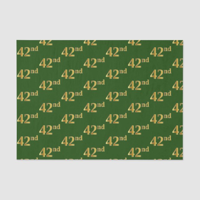 Green, Imitate Gold 42. (42.) Veranstaltung Seidenpapier (Vorderseite)